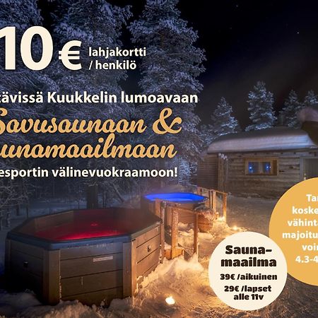 Kuukkeli Log Houses Teerenpesae - Premium Suite A48 사리셀카 외부 사진