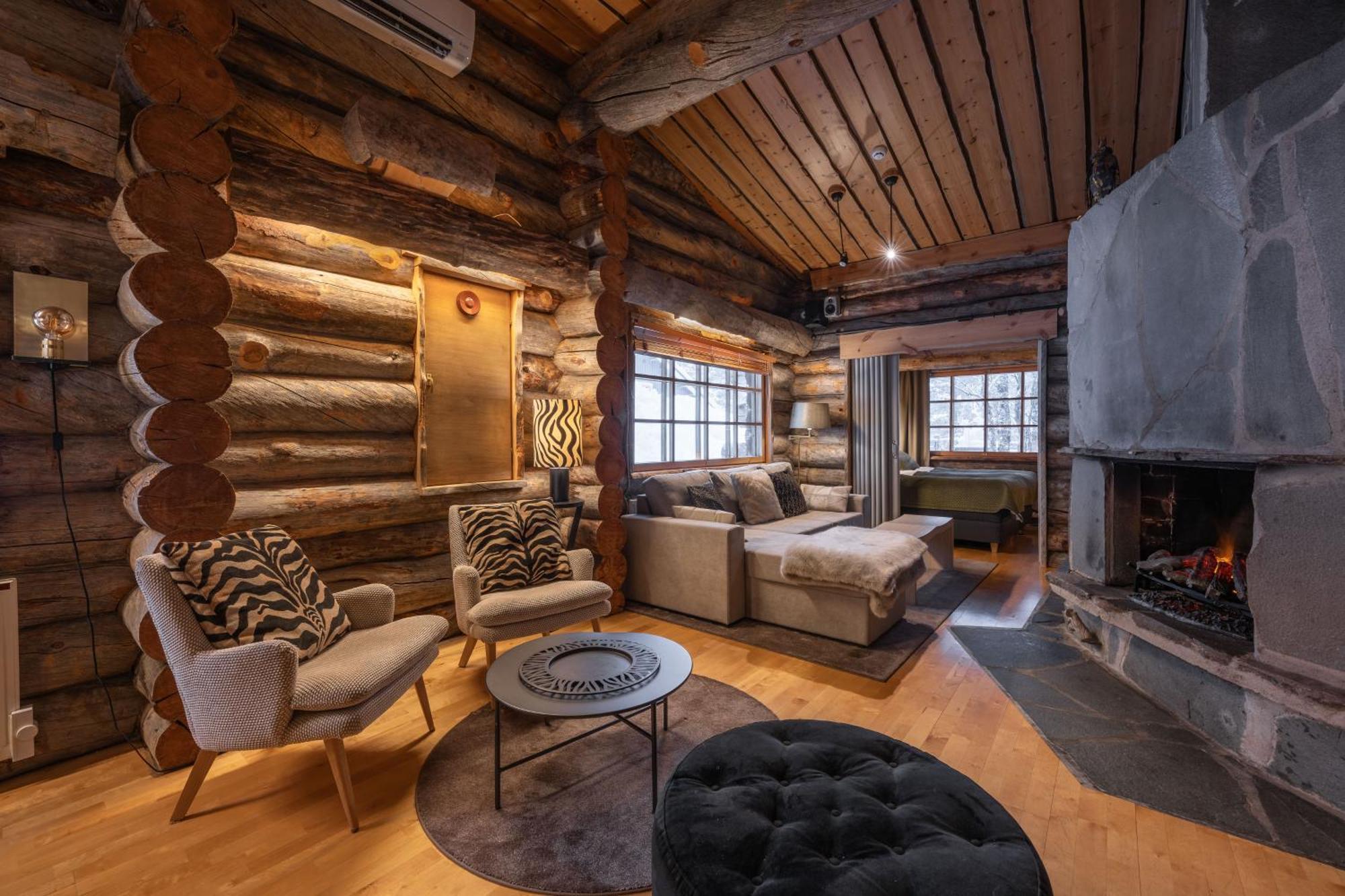 Kuukkeli Log Houses Teerenpesae - Premium Suite A48 사리셀카 외부 사진