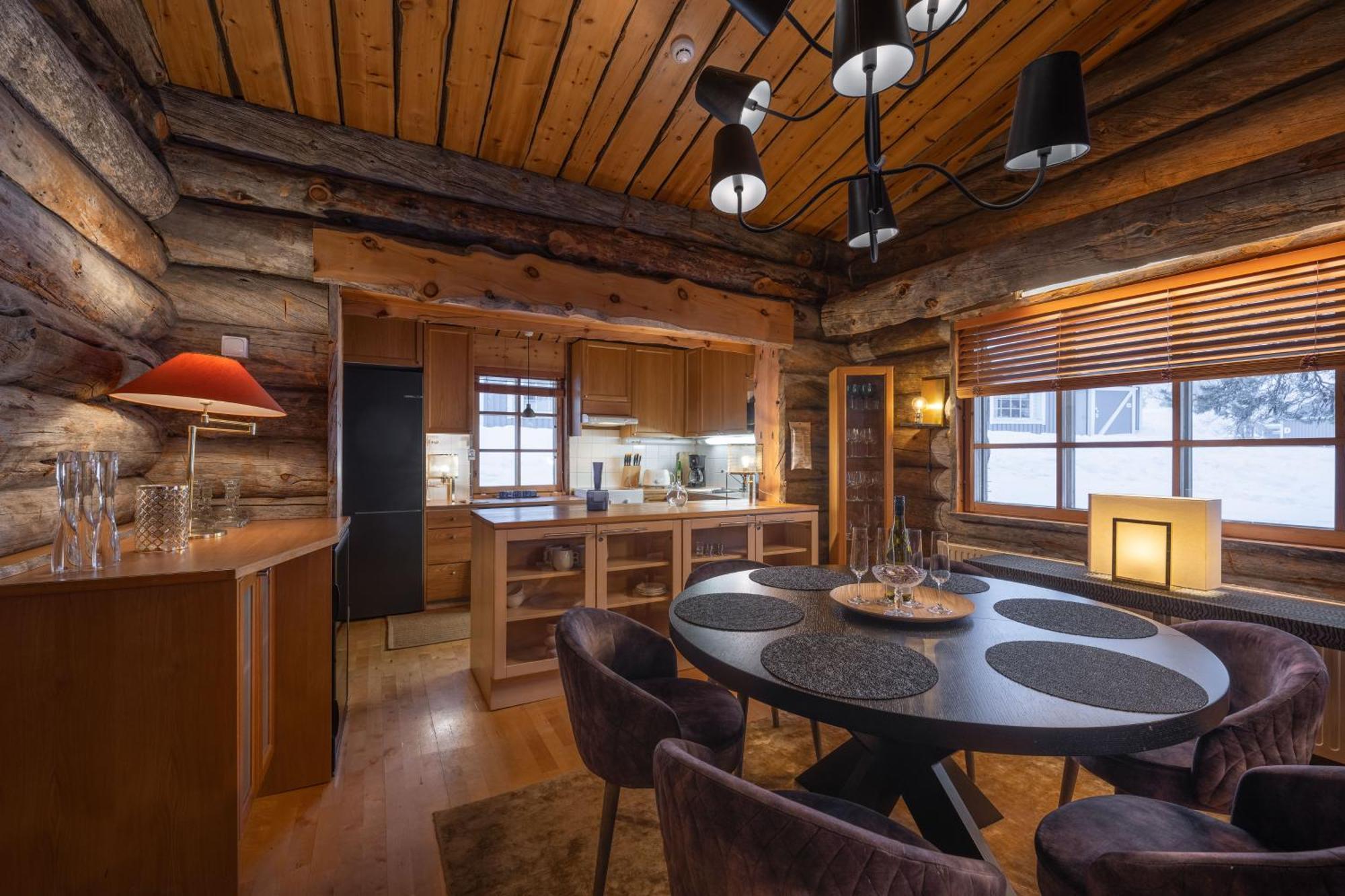 Kuukkeli Log Houses Teerenpesae - Premium Suite A48 사리셀카 외부 사진