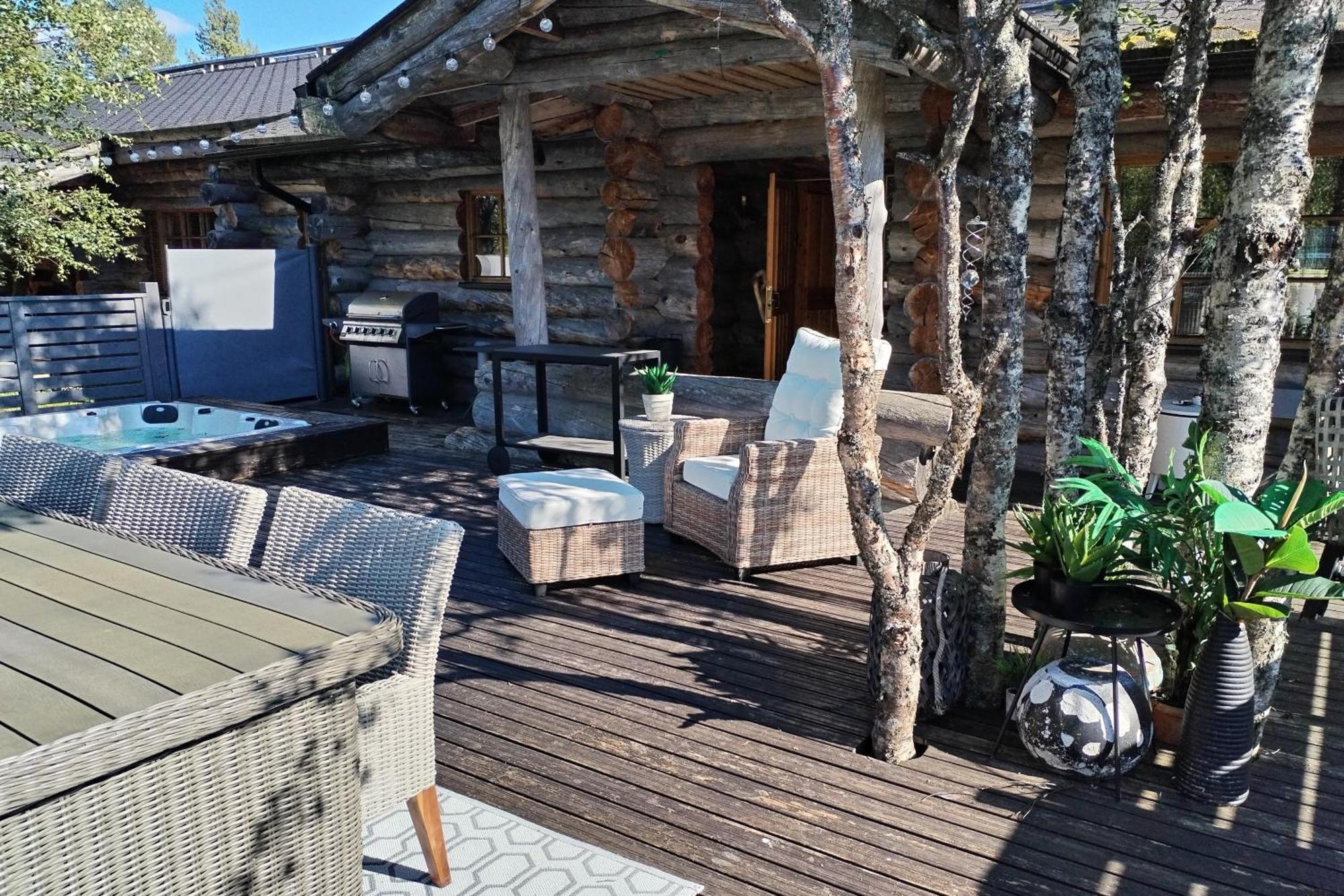 Kuukkeli Log Houses Teerenpesae - Premium Suite A48 사리셀카 외부 사진
