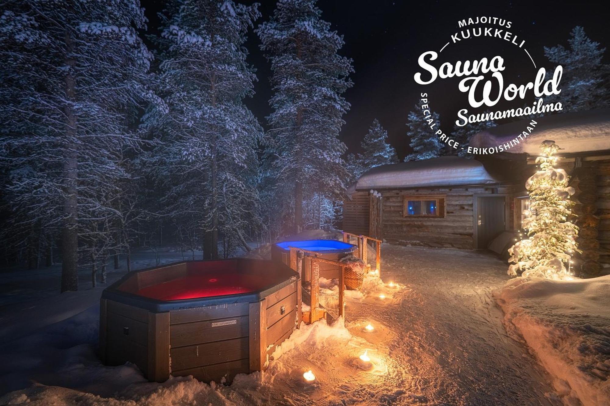 Kuukkeli Log Houses Teerenpesae - Premium Suite A48 사리셀카 외부 사진