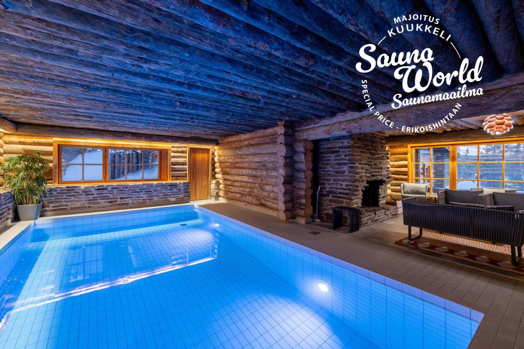 Kuukkeli Log Houses Teerenpesae - Premium Suite A48 사리셀카 외부 사진