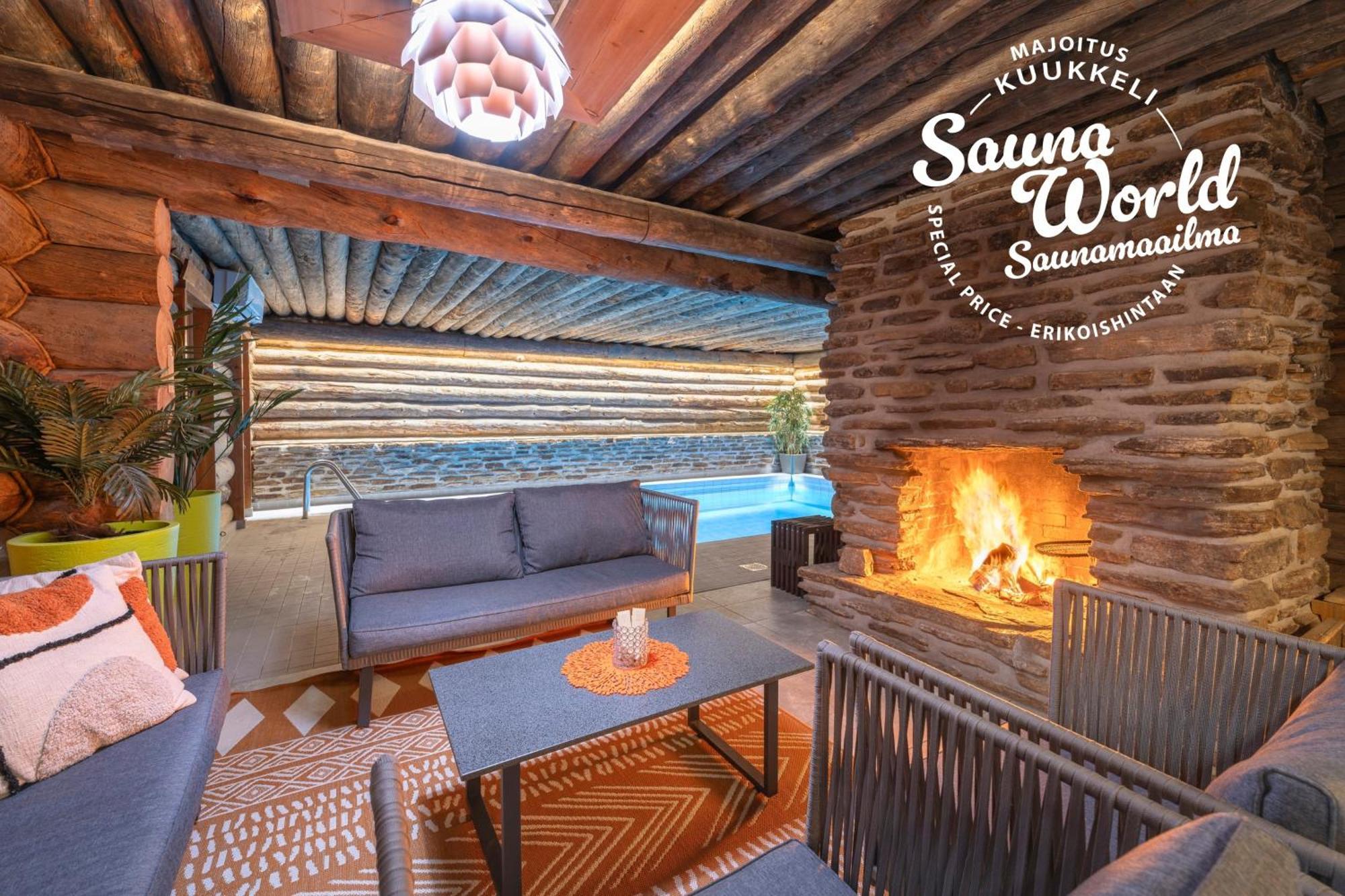 Kuukkeli Log Houses Teerenpesae - Premium Suite A48 사리셀카 외부 사진
